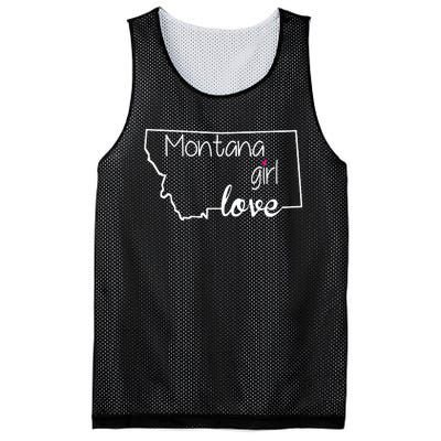 Montana Girl Love Montana State Home Mesh Reversible Basketball Jersey Tank