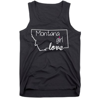 Montana Girl Love Montana State Home Tank Top