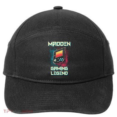 Madden Gaming Legend Vintage 80s 90s Personalized Gaming Gift 7-Panel Snapback Hat