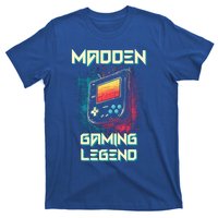 Madden Gaming Legend Vintage 80s 90s Personalized Gaming Gift T-Shirt