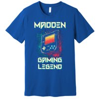 Madden Gaming Legend Vintage 80s 90s Personalized Gaming Gift Premium T-Shirt