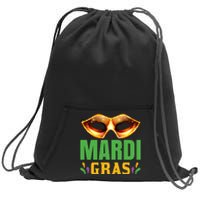 Mardi Gras Sweatshirt Cinch Pack Bag