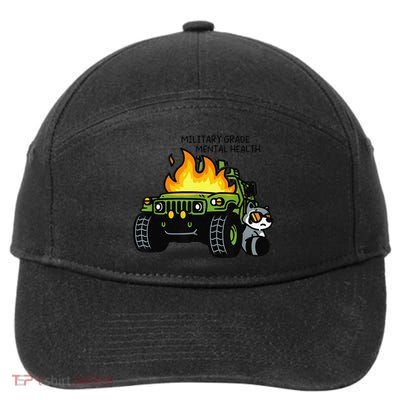 Military Grade Mental Health Gift 7-Panel Snapback Hat