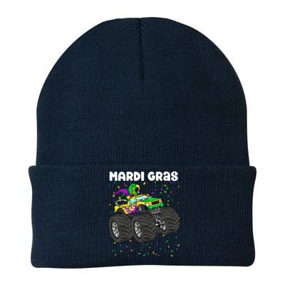 Mardi Gras Monster Truck Beads Carnival Festival Boy Knit Cap Winter Beanie