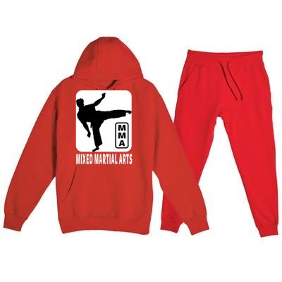 Mma Gift Mixed Martial Arts Gift Mma Gift Premium Hooded Sweatsuit Set