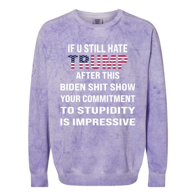 Meaningful Gift Colorblast Crewneck Sweatshirt