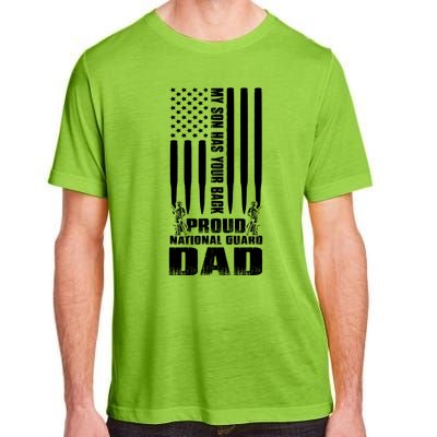 Mens Gift My Son Has Your Back Proud National Guard Dad Army Dad Gift Adult ChromaSoft Performance T-Shirt