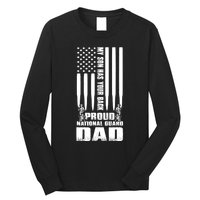 Mens Gift My Son Has Your Back Proud National Guard Dad Army Dad Gift Long Sleeve Shirt