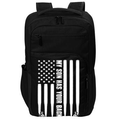 Mens Gift My Son Has Your Back Proud National Guard Dad Army Dad Gift Impact Tech Backpack