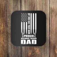 Mens Gift My Son Has Your Back Proud National Guard Dad Army Dad Gift Coaster