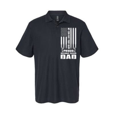 Mens Gift My Son Has Your Back Proud National Guard Dad Army Dad Gift Softstyle Adult Sport Polo