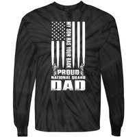 Mens Gift My Son Has Your Back Proud National Guard Dad Army Dad Gift Tie-Dye Long Sleeve Shirt