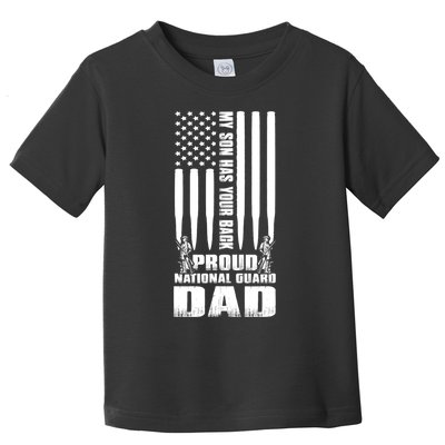 Mens Gift My Son Has Your Back Proud National Guard Dad Army Dad Gift Toddler T-Shirt