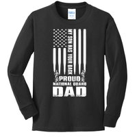 Mens Gift My Son Has Your Back Proud National Guard Dad Army Dad Gift Kids Long Sleeve Shirt