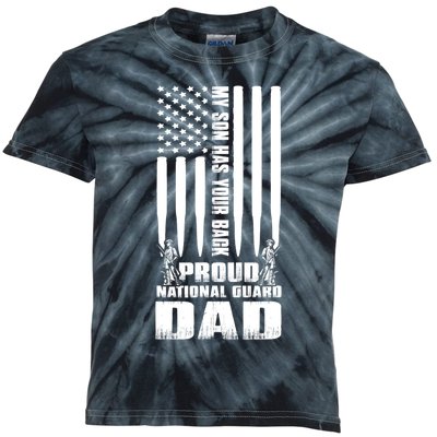 Mens Gift My Son Has Your Back Proud National Guard Dad Army Dad Gift Kids Tie-Dye T-Shirt