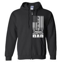 Mens Gift My Son Has Your Back Proud National Guard Dad Army Dad Gift Full Zip Hoodie