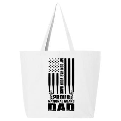 Mens Gift My Son Has Your Back Proud National Guard Dad Army Dad Gift 25L Jumbo Tote