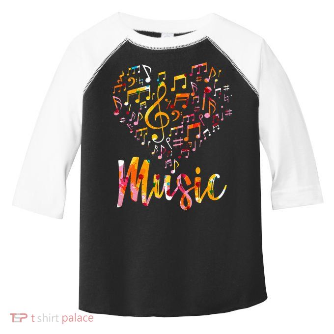 Musician Gift Musical Instrument Music Notes Treble Clef Toddler Fine Jersey T-Shirt
