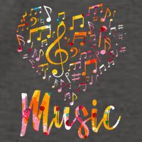 Musician Gift Musical Instrument Music Notes Treble Clef Vector Backpack