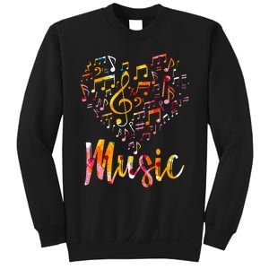 Musician Gift Musical Instrument Music Notes Treble Clef Sweatshirt