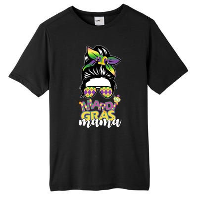 Mardi Gras Mama Hair Bun Celebration Tall Fusion ChromaSoft Performance T-Shirt