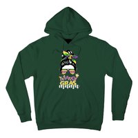 Mardi Gras Mama Hair Bun Celebration Hoodie