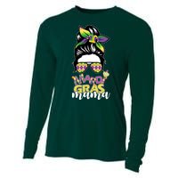 Mardi Gras Mama Hair Bun Celebration Cooling Performance Long Sleeve Crew