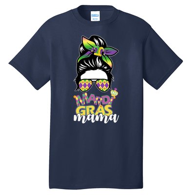 Mardi Gras Mama Hair Bun Celebration Tall T-Shirt