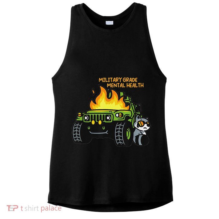 Military Grade Mental Health Ladies PosiCharge Tri-Blend Wicking Tank