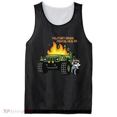 Military Grade Mental Health Mesh Reversible Basketball Jersey Tank