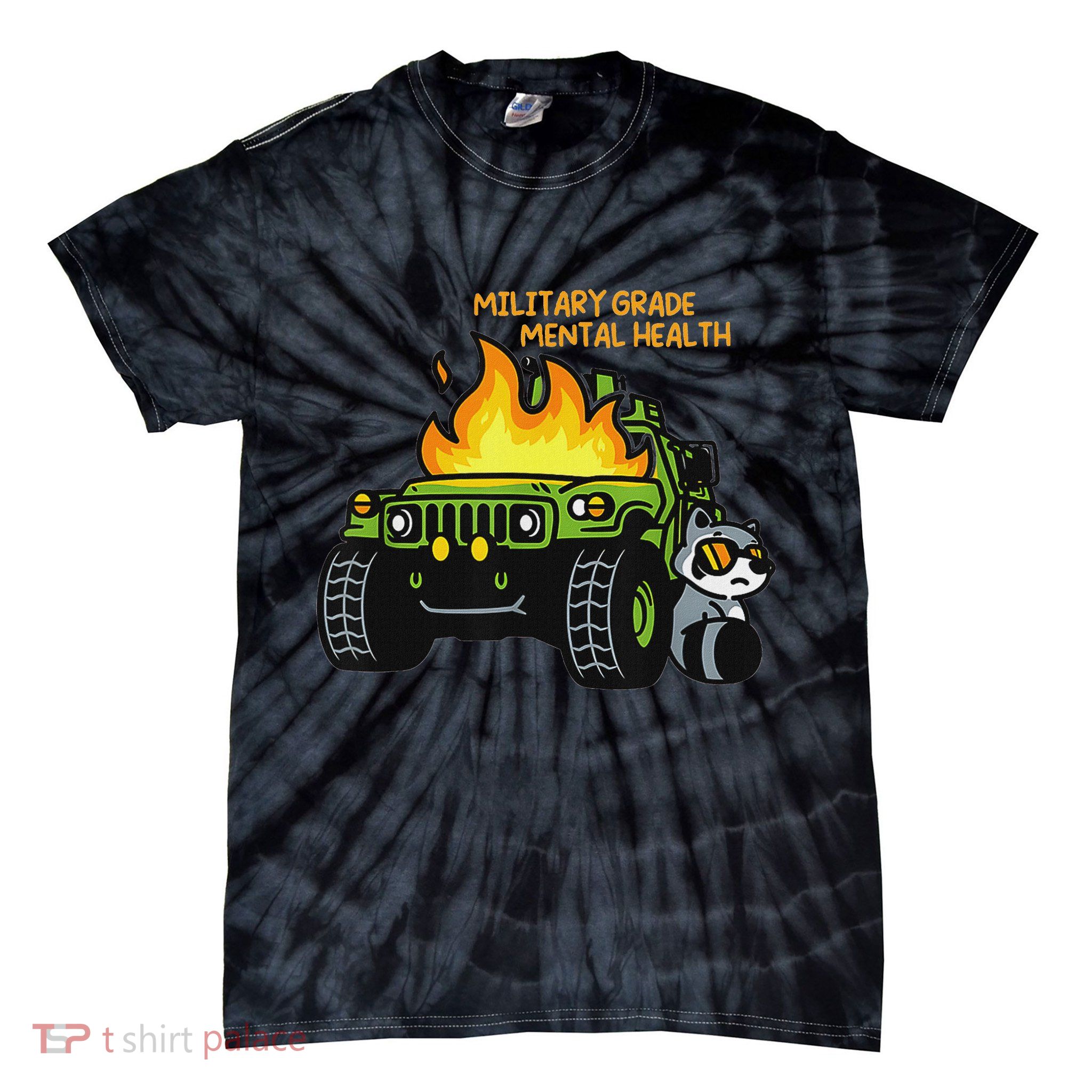 Military Grade Mental Health Tie-Dye T-Shirt