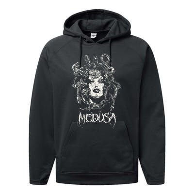 Medusa Greek Mythology Gothic Performance Fleece Hoodie