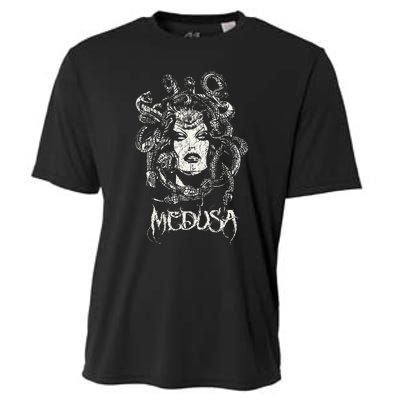 Medusa Greek Mythology Gothic Cooling Performance Crew T-Shirt