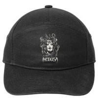 Medusa Greek Mythology Gothic 7-Panel Snapback Hat