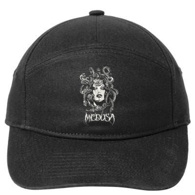 Medusa Greek Mythology Gothic 7-Panel Snapback Hat