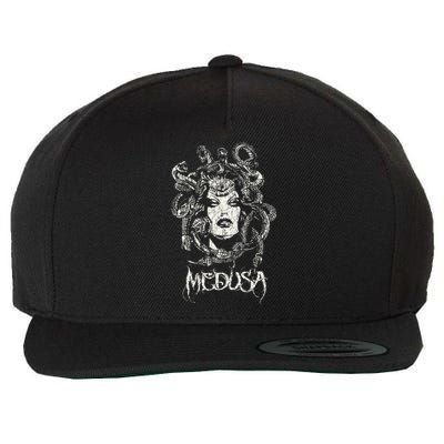 Medusa Greek Mythology Gothic Wool Snapback Cap