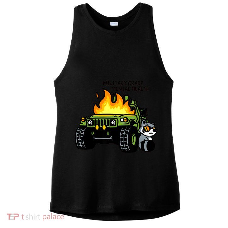 Military Grade Mental Health Ladies PosiCharge Tri-Blend Wicking Tank