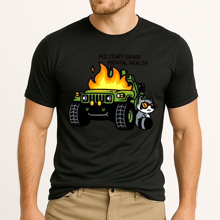 Military Grade Mental Health Cooling Performance Crew T-Shirt