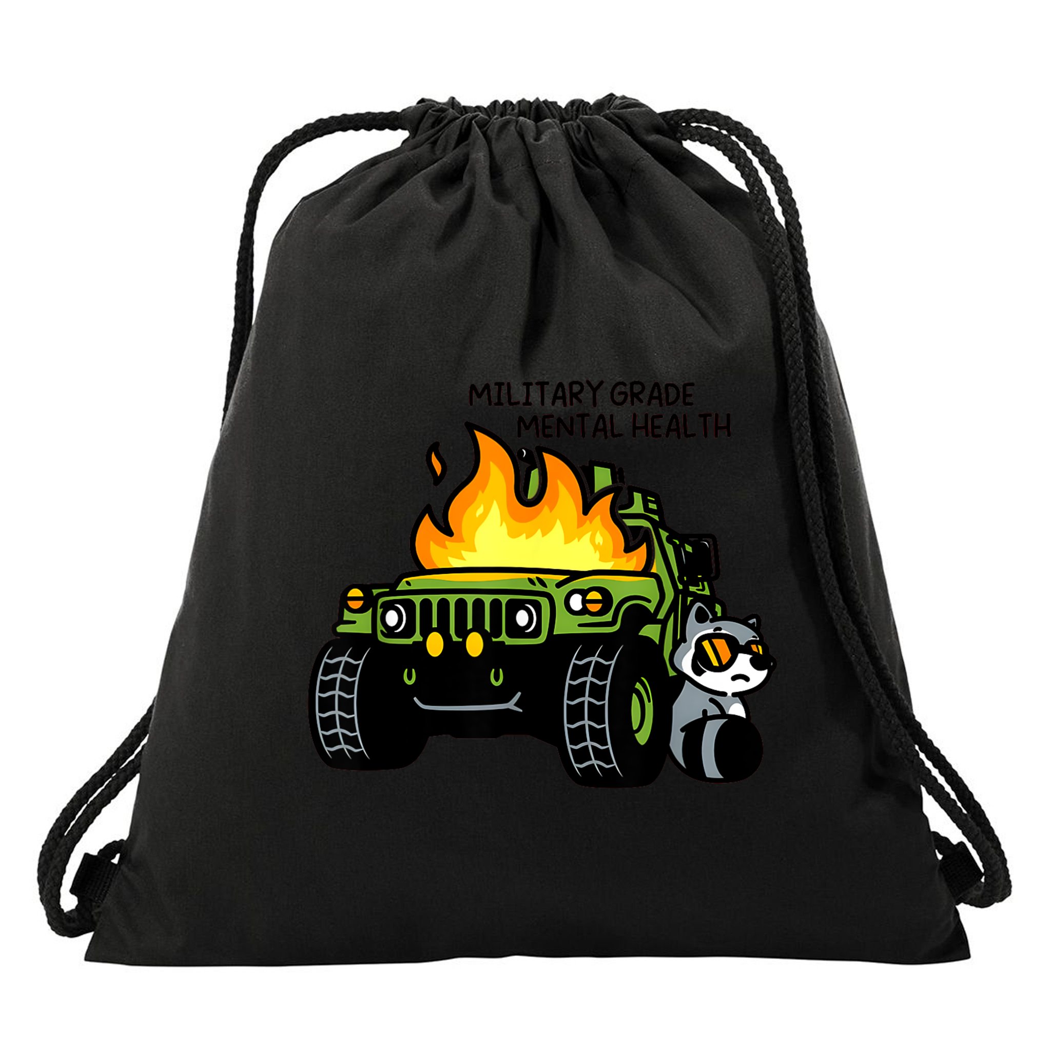 Military Grade Mental Health Drawstring Bag