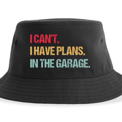 Mechanics Garage Mechanic I Can't I Have Plans In The Garage Cute Gift Sustainable Bucket Hat