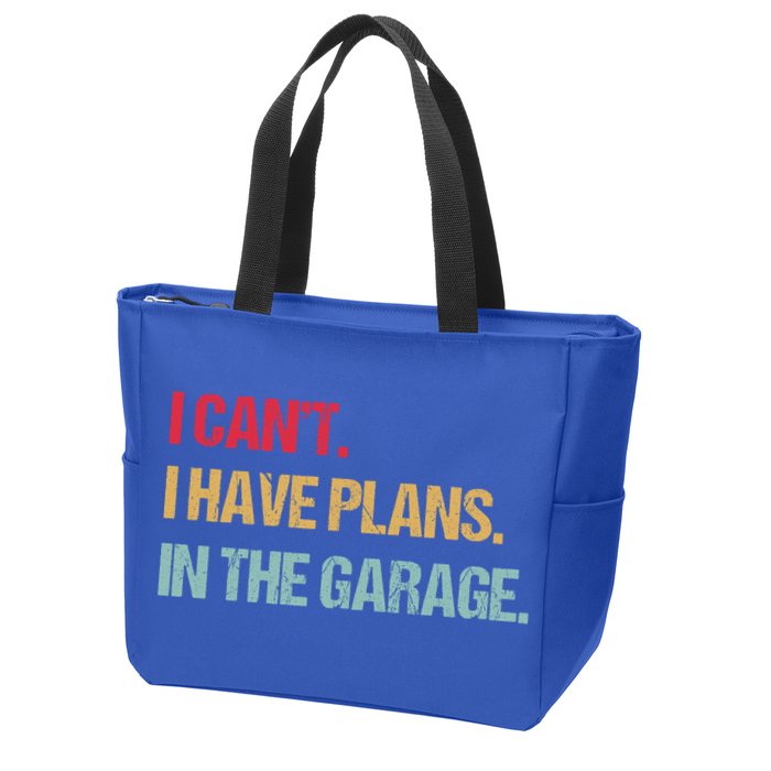 Mechanics Garage Mechanic I Can't I Have Plans In The Garage Cute Gift Zip Tote Bag