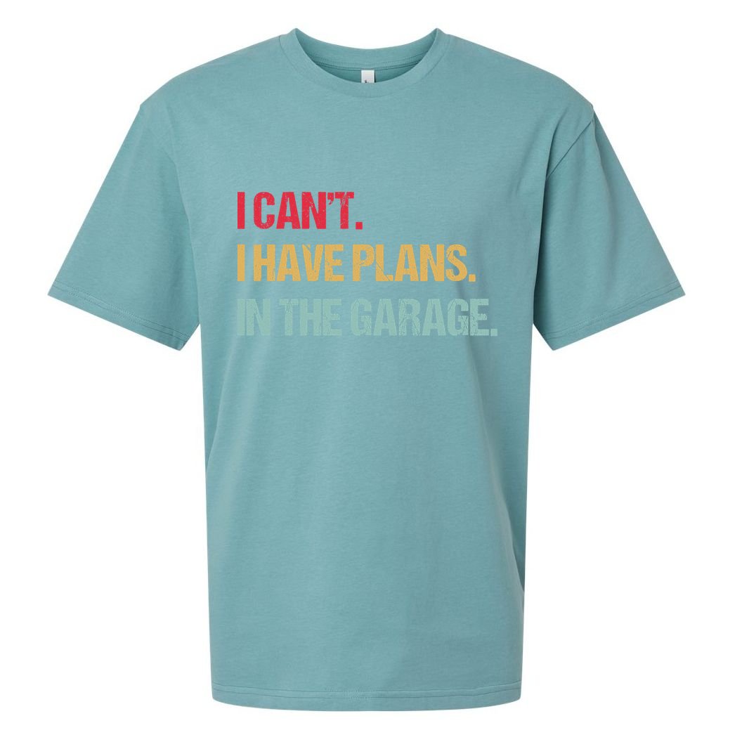 Mechanics Garage Mechanic I Can't I Have Plans In The Garage Cute Gift Sueded Cloud Jersey T-Shirt