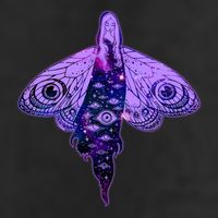 Mystical Gothic Moth Girl Adult Drive Performance Visor