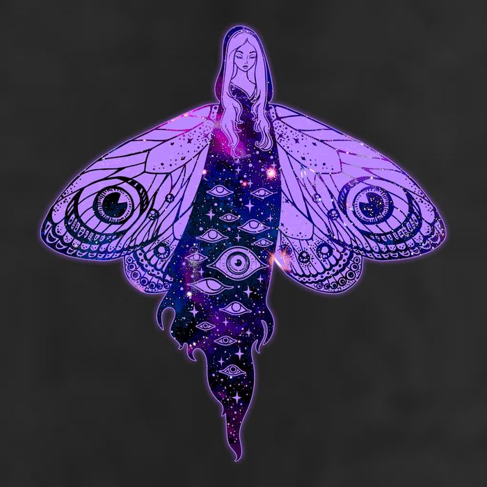 Mystical Gothic Moth Girl Adult Drive Performance Visor