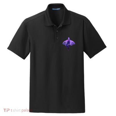 Mystical Gothic Moth Girl Dry Zone Grid Polo