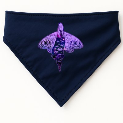 Mystical Gothic Moth Girl USA-Made Doggie Bandana