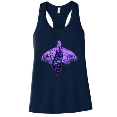 Mystical Gothic Moth Girl Womens Tank Top