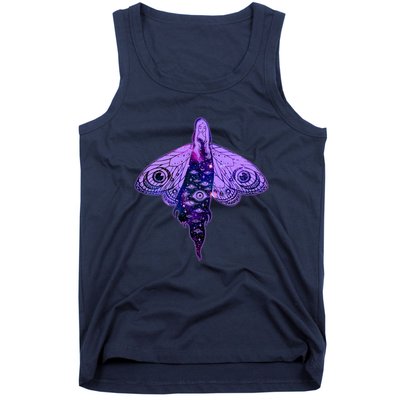 Mystical Gothic Moth Girl Tank Top