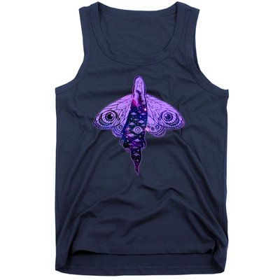 Mystical Gothic Moth Girl Tank Top