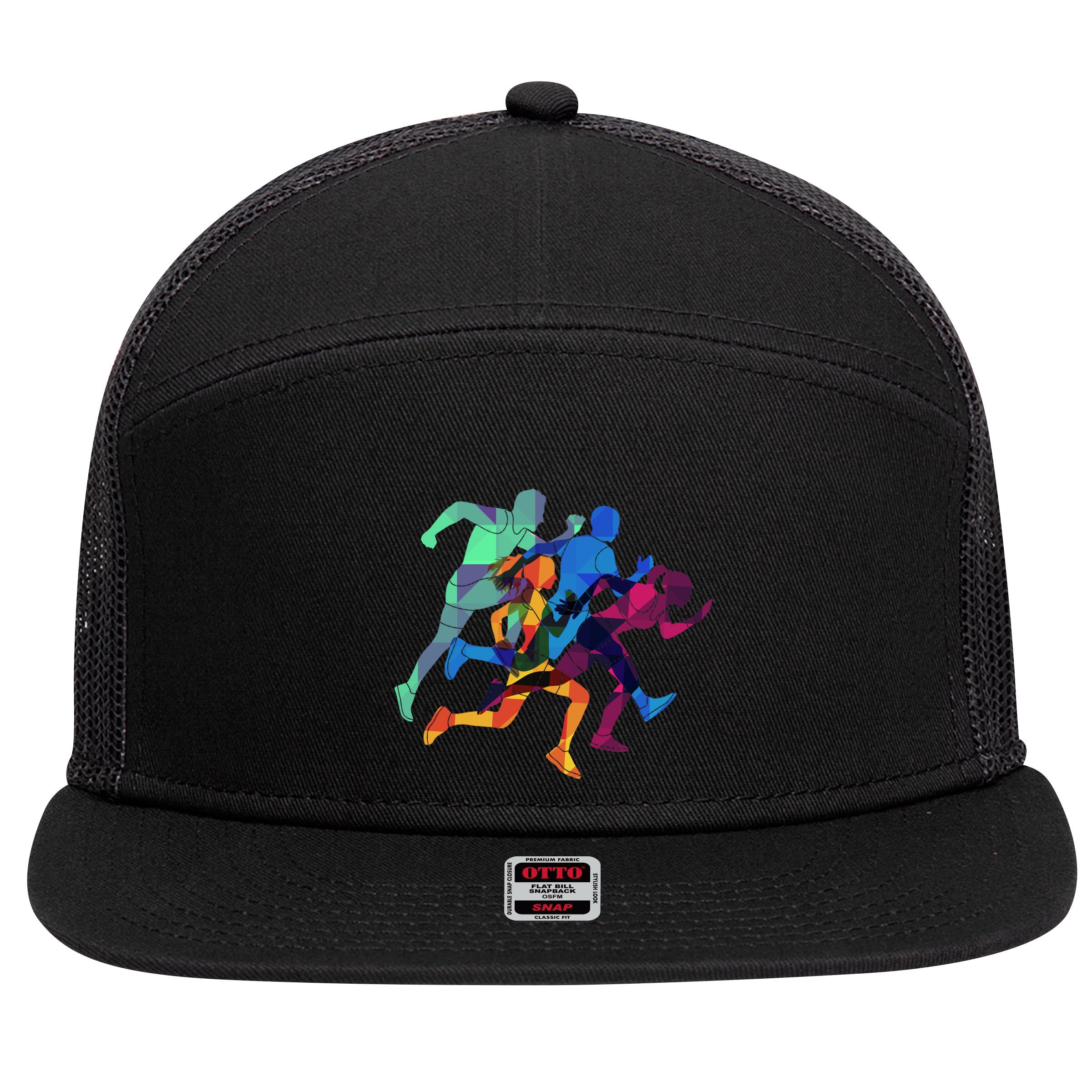 Marathon Gift 7 Panel Mesh Trucker Snapback Hat